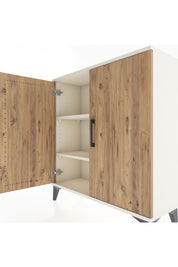 Arges Şifonyer 2 Raflı 2 Kapaklı 88x30x96 Aytaşı-Çam