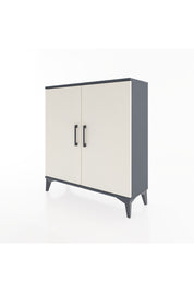 Arges Şifonyer 2 Raflı 2 Kapaklı 88x30x96 Antrasit-Aytaşı