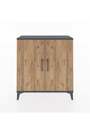 Arges Şifonyer 2 Raflı 2 Kapaklı 88x30x96 Antrasit-Çam