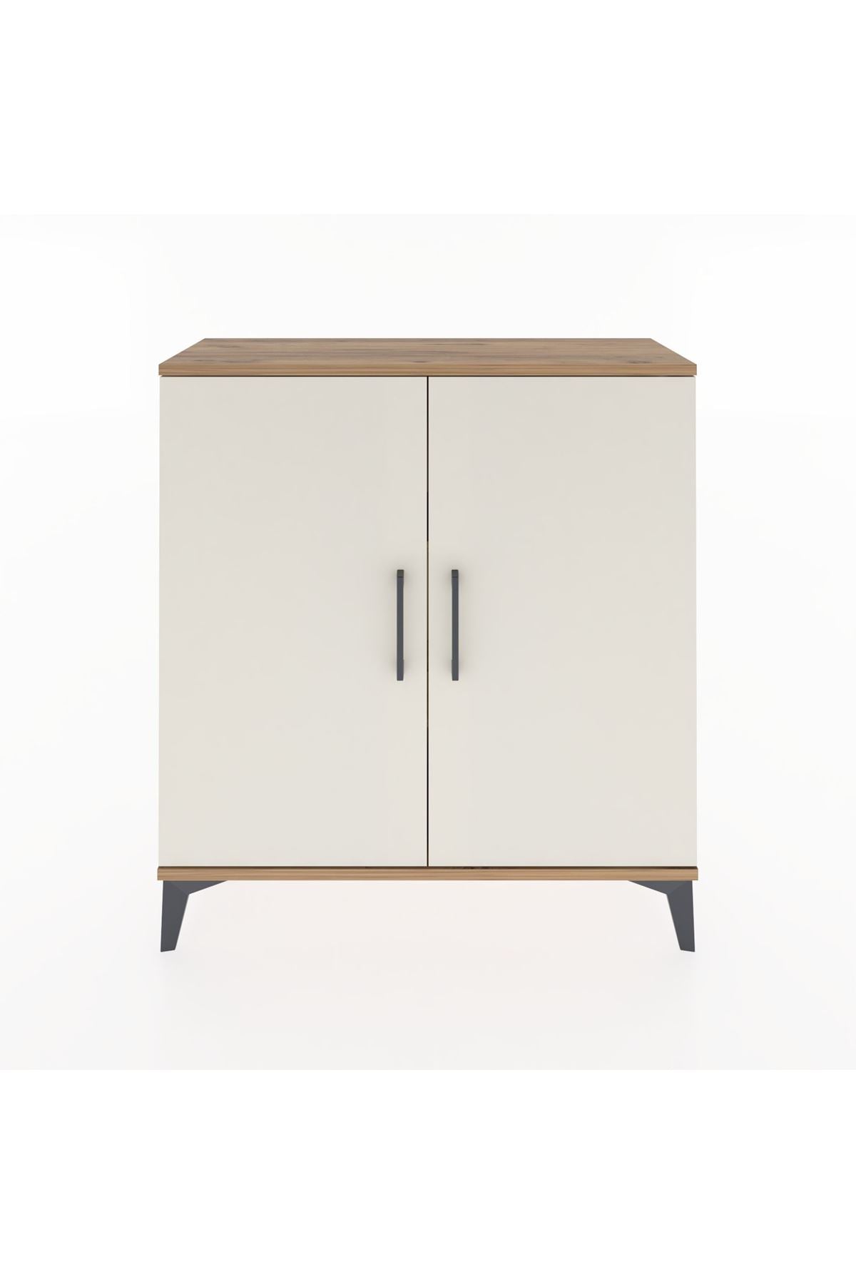 Arges Şifonyer 2 Raflı 2 Kapaklı 88x30x96 Çam-Aytaşı