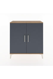 Arges Şifonyer 2 Raflı 2 Kapaklı 88x30x96 Çam-Antrasit