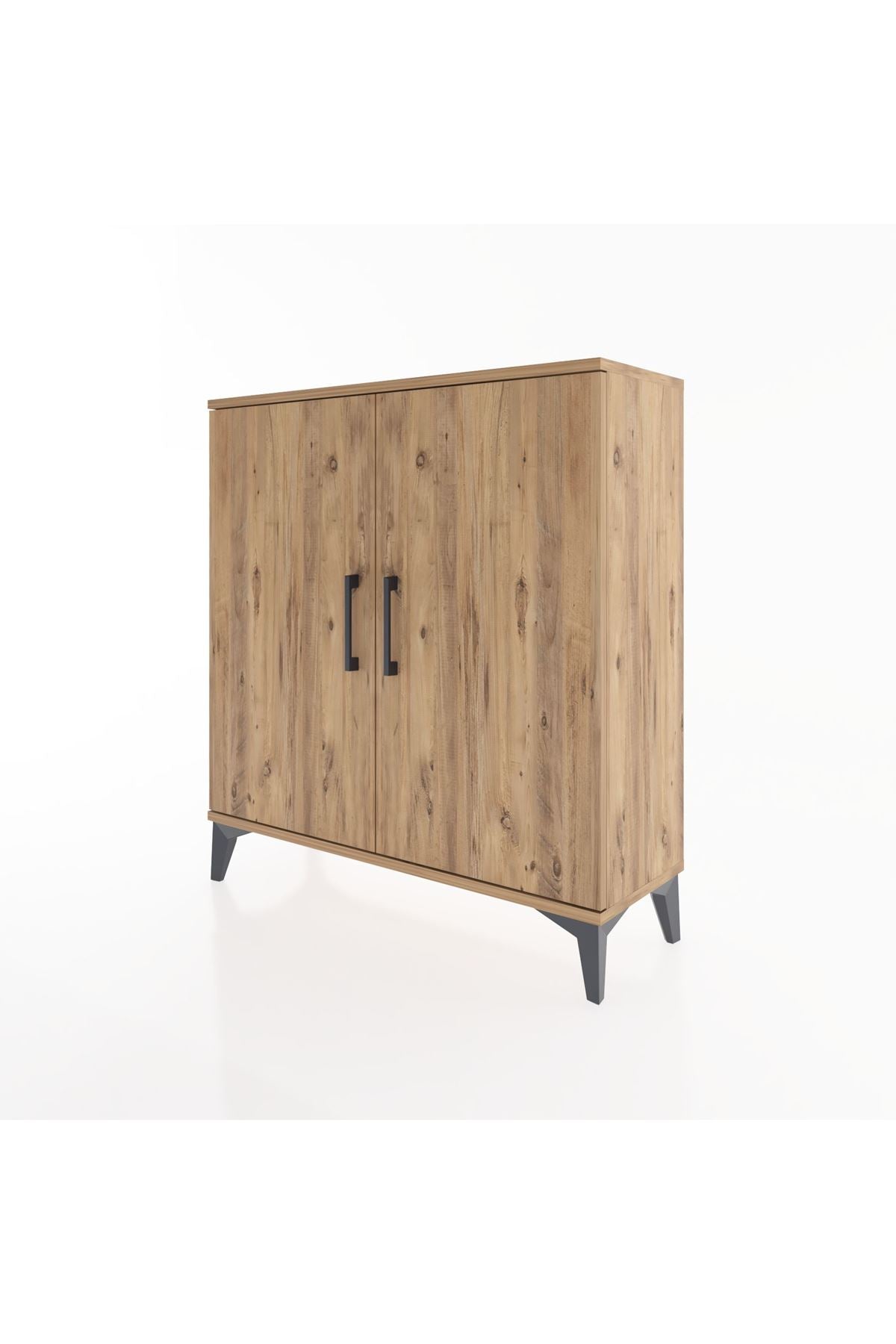 Arges Şifonyer 2 Raflı 2 Kapaklı 88x30x96 Çam-Çam