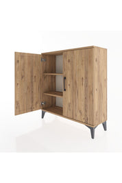 Arges Şifonyer 2 Raflı 2 Kapaklı 88x30x96 Çam-Çam