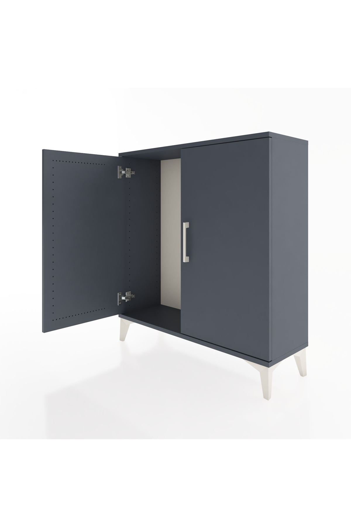 Arges Şifonyer 2 Kapaklı 88x30x96 Antrasit-Antrasit