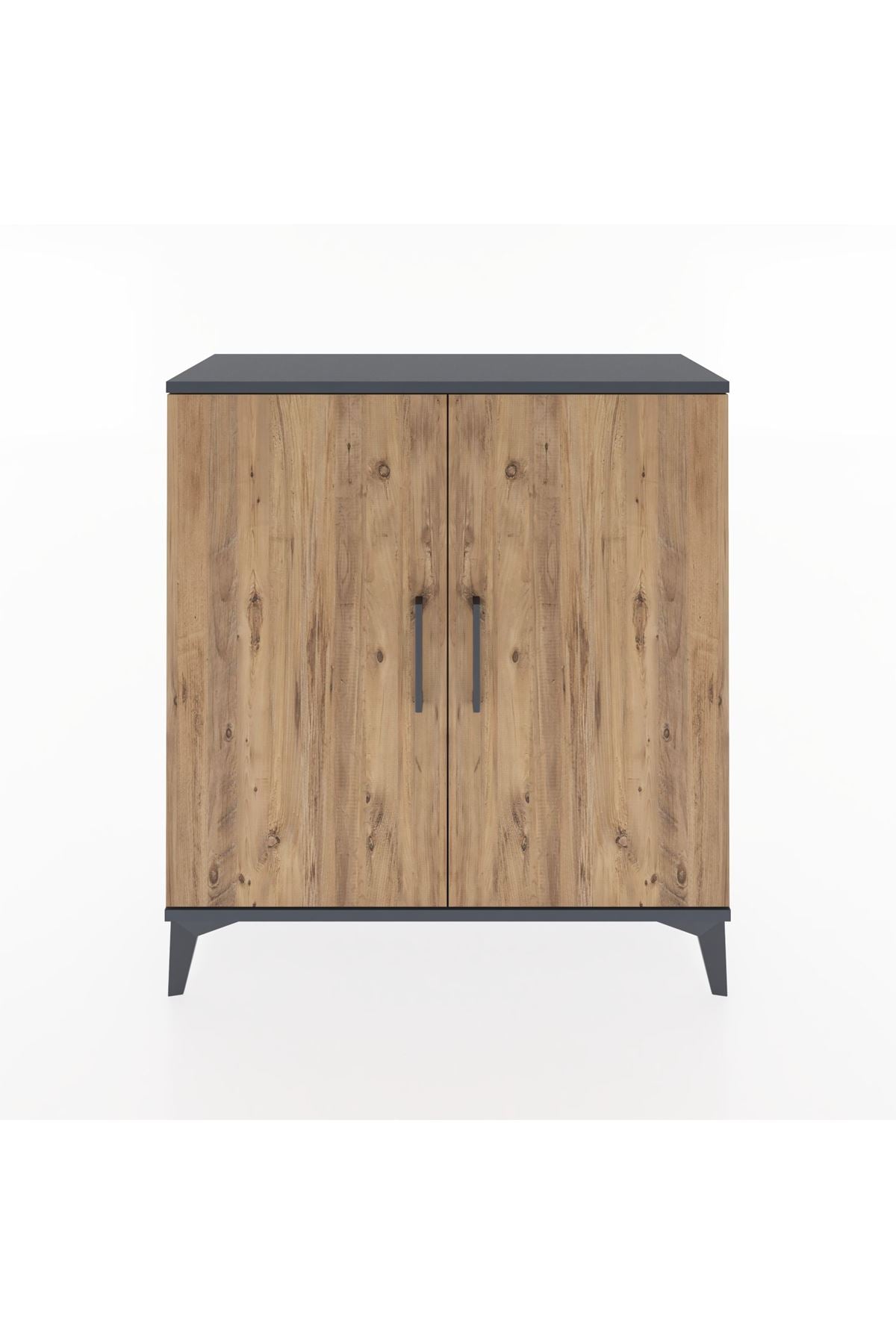 Arges Şifonyer 2 Kapaklı 88x30x96 Antrasit-Çam