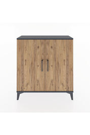 Arges Şifonyer 2 Kapaklı 88x30x96 Antrasit-Çam