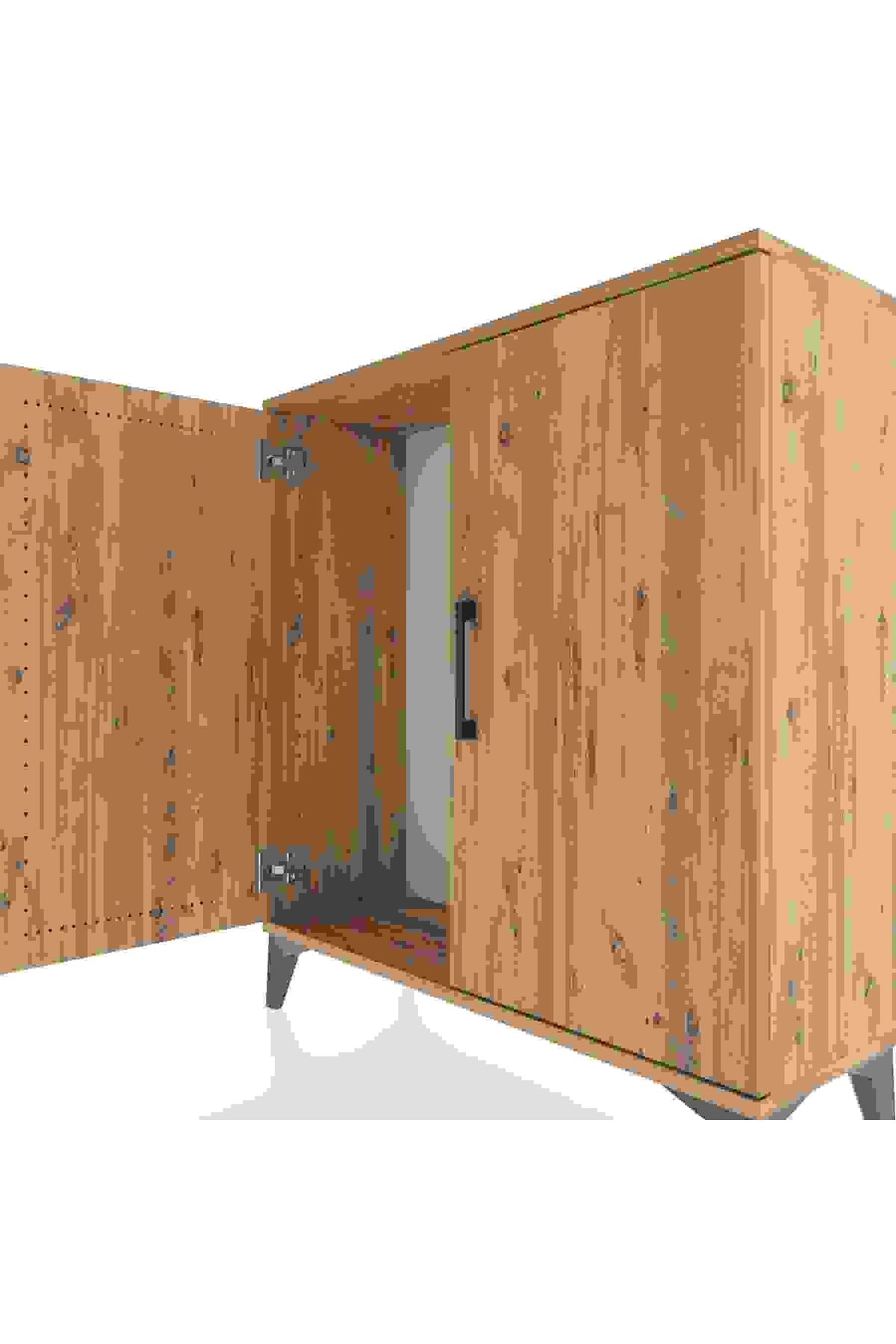 Arges Şifonyer 2 Kapaklı 88x30x96 Çam-Çam