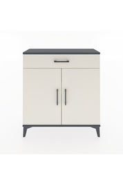 Arges Şifonyer 2 Raflı Tek Çekmeceli 2 Kapaklı 88x30x96 Antrasit-Aytaşı