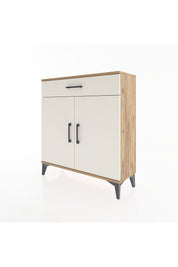 Arges Şifonyer 2 Raflı Tek Çekmeceli 2 Kapaklı 88x30x96 Çam-Aytaşı