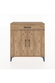 Arges Şifonyer 2 Raflı Tek Çekmeceli 2 Kapaklı 88x30x96 Çam-Çam