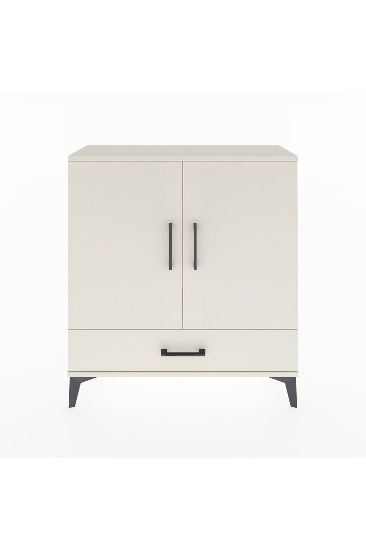 Arges Şifonyer 3 Raflı Tek Çekmeceli 2 Kapaklı 88x30x96 Aytaşı-Aytaşı