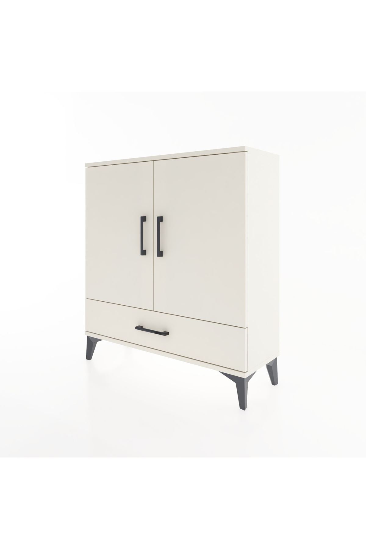 Arges Şifonyer 3 Raflı Tek Çekmeceli 2 Kapaklı 88x30x96 Aytaşı-Aytaşı