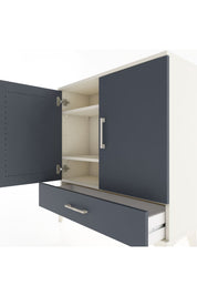 Arges Şifonyer 3 Raflı Tek Çekmeceli 2 Kapaklı 88x30x96 Aytaşı-Antrasit