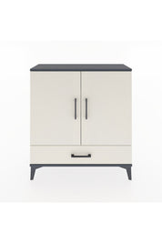 Arges Şifonyer 3 Raflı Tek Çekmeceli 2 Kapaklı 88x30x96 Antrasit-Aytaşı