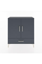 Arges Şifonyer 3 Raflı Tek Çekmeceli 2 Kapaklı 88x30x96 Antrasit-Antrasit