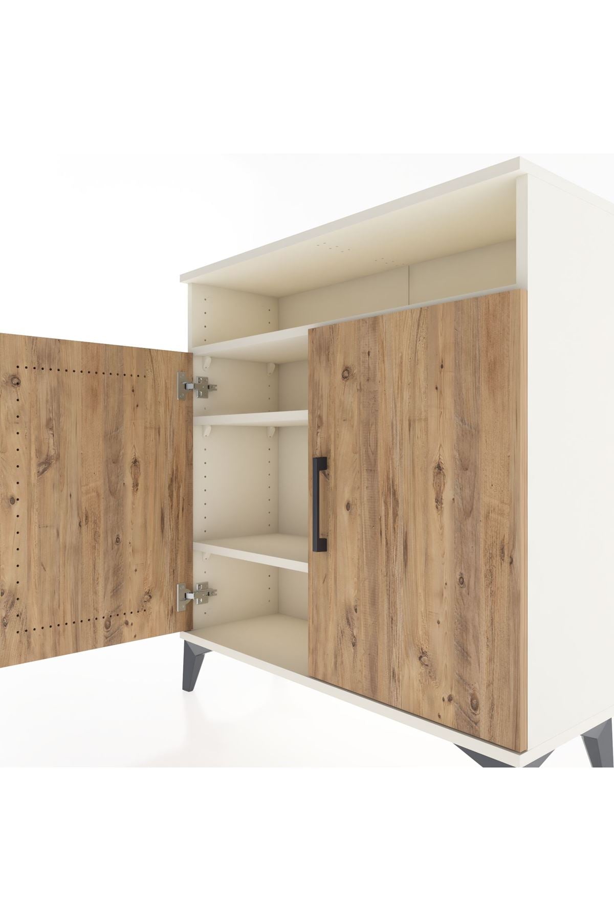 Arges Şifonyer 3 Raflı 2 Kapaklı 88x30x96 Aytaşı-Çam