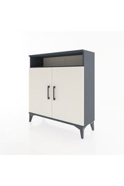 Arges Şifonyer 3 Raflı 2 Kapaklı 88x30x96 Antrasit-Aytaşı