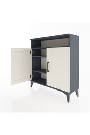 Arges Şifonyer 3 Raflı 2 Kapaklı 88x30x96 Antrasit-Aytaşı