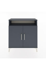 Arges Şifonyer 3 Raflı 2 Kapaklı 88x30x96 Antrasit-Antrasit