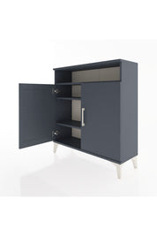 Arges Şifonyer 3 Raflı 2 Kapaklı 88x30x96 Antrasit-Antrasit