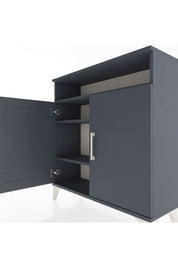 Arges Şifonyer 3 Raflı 2 Kapaklı 88x30x96 Antrasit-Antrasit