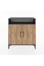 Arges Şifonyer 3 Raflı 2 Kapaklı 88x30x96 Antrasit-Çam