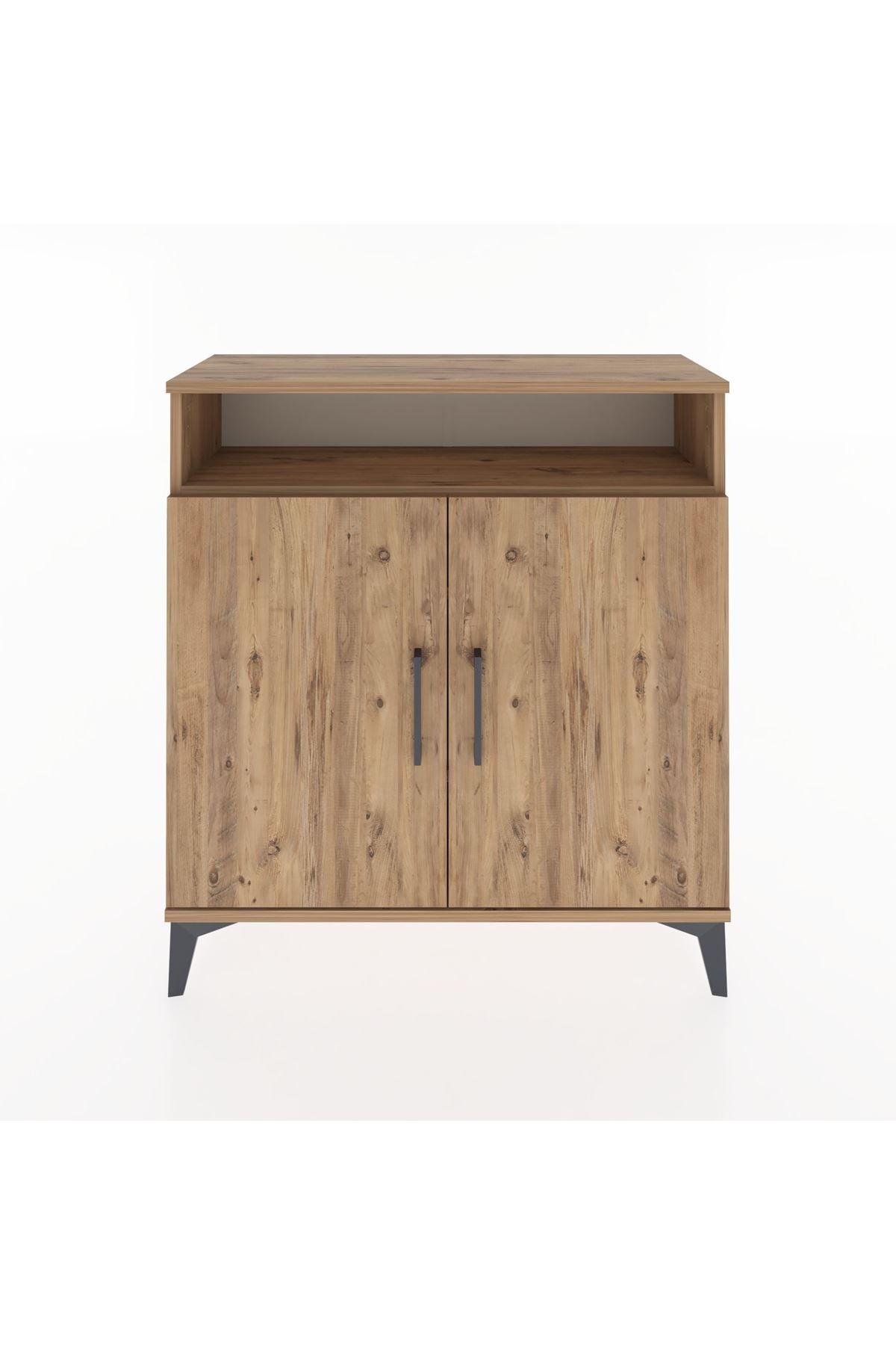 Arges Şifonyer 3 Raflı 2 Kapaklı 88x30x96 Çam-Çam