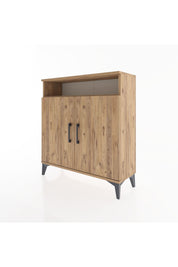 Arges Şifonyer 3 Raflı 2 Kapaklı 88x30x96 Çam-Çam