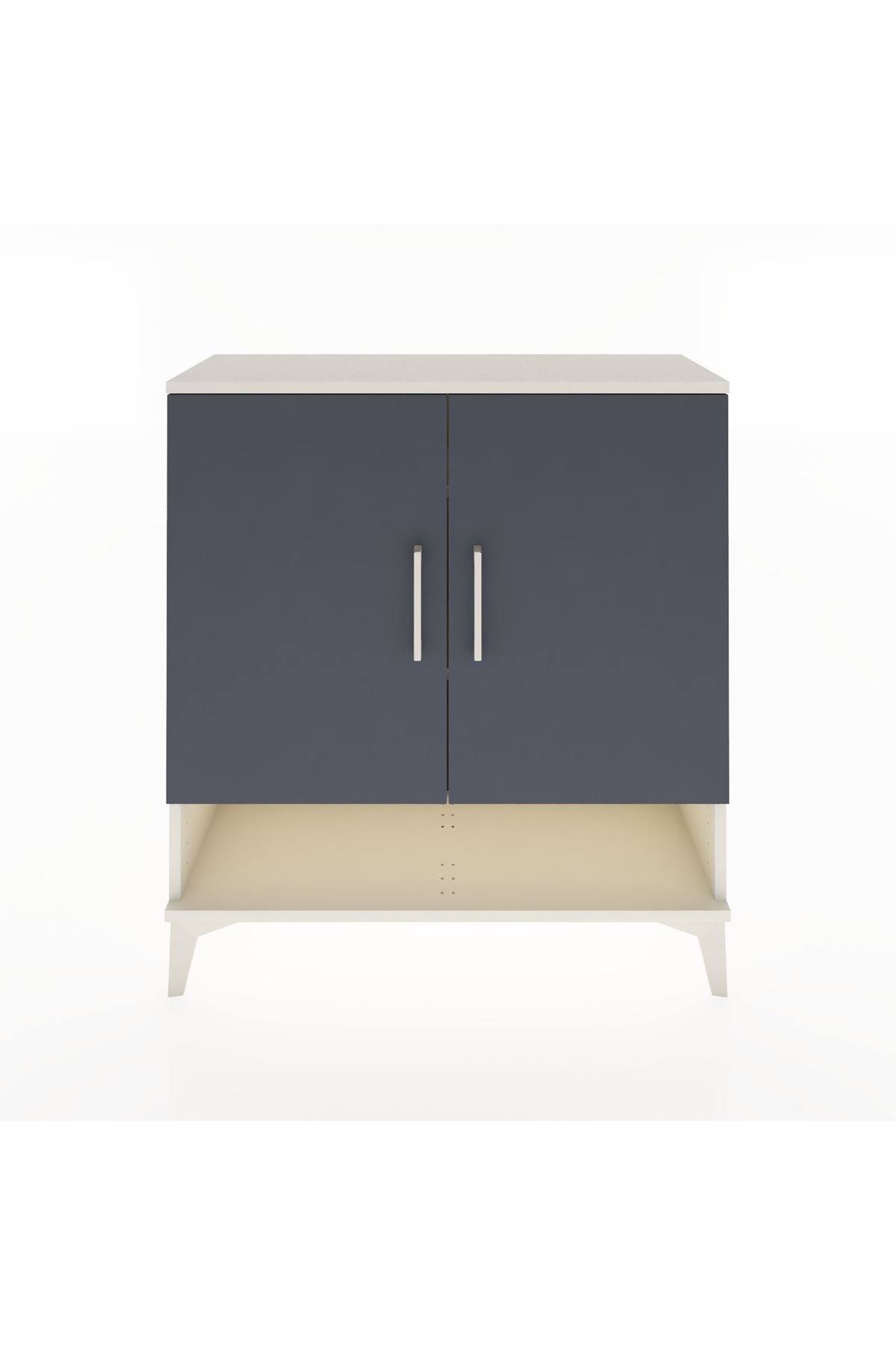 Arges Şifonyer 3 Raflı 2 Kapaklı 88x30x96 Aytaşı-Antrasit