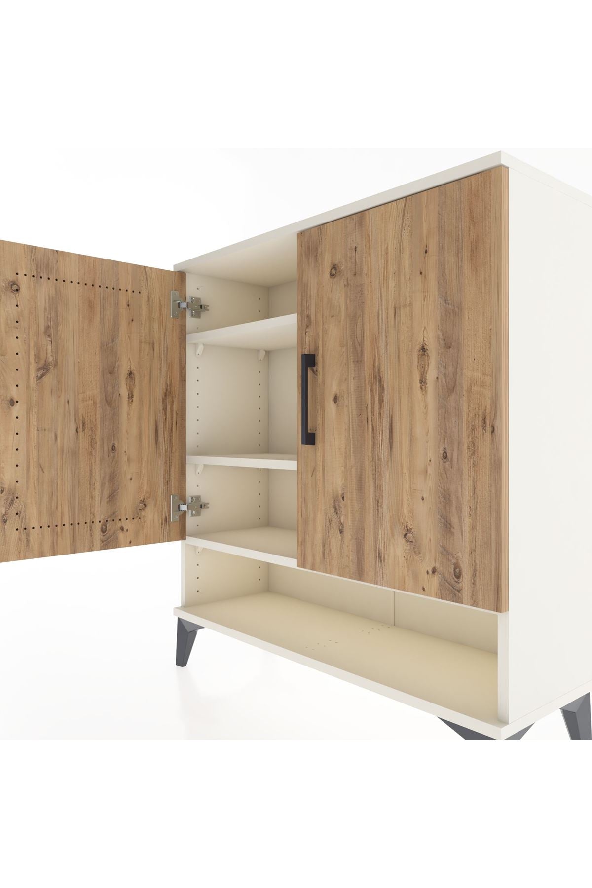 Arges Şifonyer 3 Raflı 2 Kapaklı 88x30x96 Aytaşı-Çam