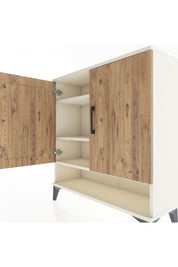 Arges Şifonyer 3 Raflı 2 Kapaklı 88x30x96 Aytaşı-Çam