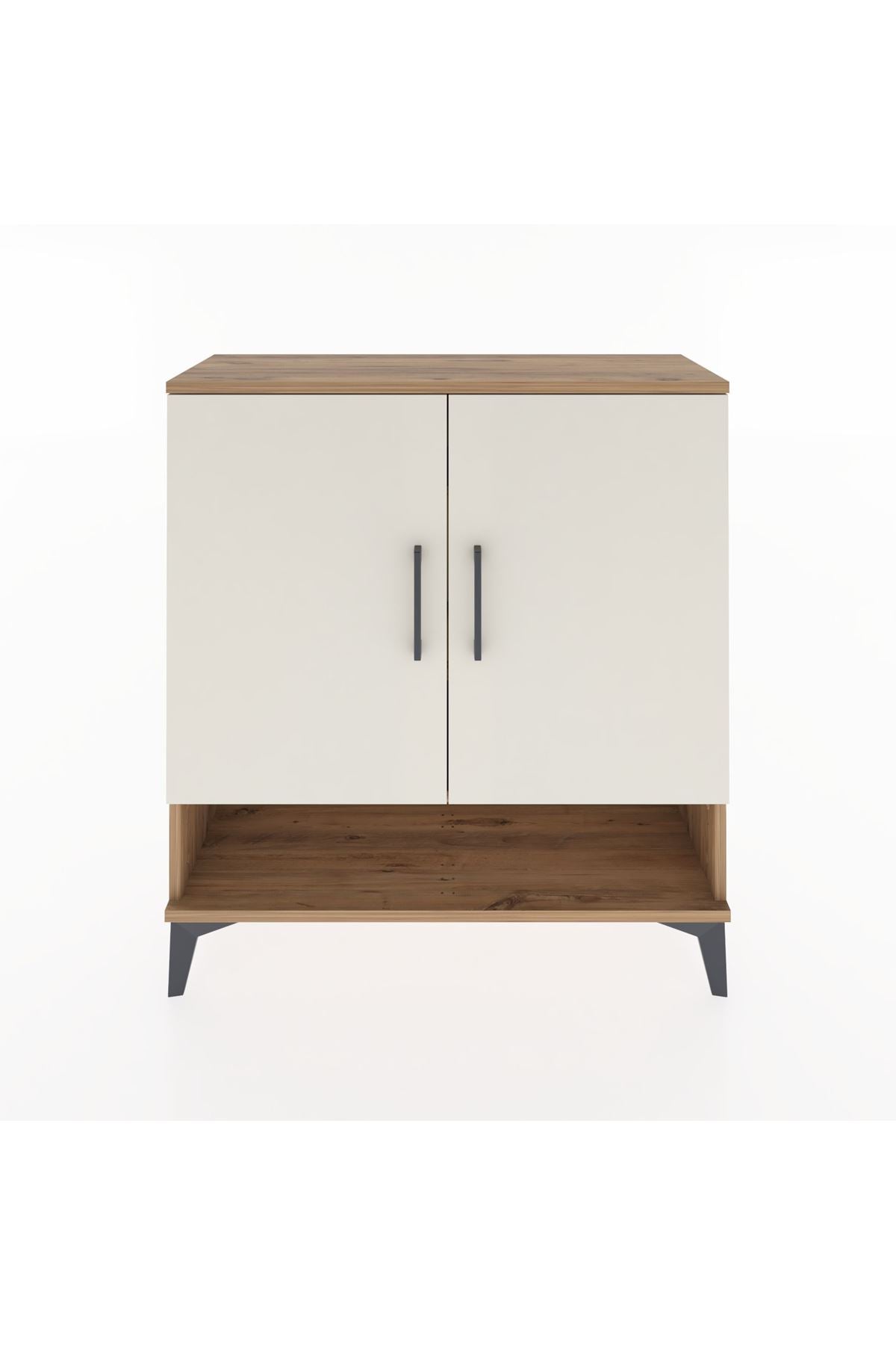 Arges Şifonyer 3 Raflı 2 Kapaklı 88x30x96 Çam-Aytaşı