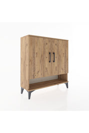 Arges Şifonyer 3 Raflı 2 Kapaklı 88x30x96 Çam-Çam