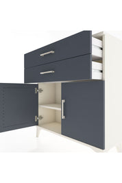 Arges Şifonyer Tek Raflı 2 Çekmeceli 2 Kapaklı 88x30x96 Aytaşı-Antrasit