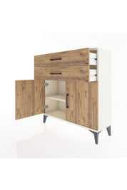 Arges Şifonyer Tek Raflı 2 Çekmeceli 2 Kapaklı 88x30x96 Aytaşı-Çam