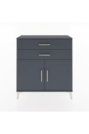Arges Şifonyer Tek Raflı 2 Çekmeceli 2 Kapaklı 88x30x96 Antrasit-Antrasit