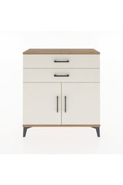 Arges Şifonyer Tek Raflı 2 Çekmeceli 2 Kapaklı 88x30x96 Çam-Aytaşı