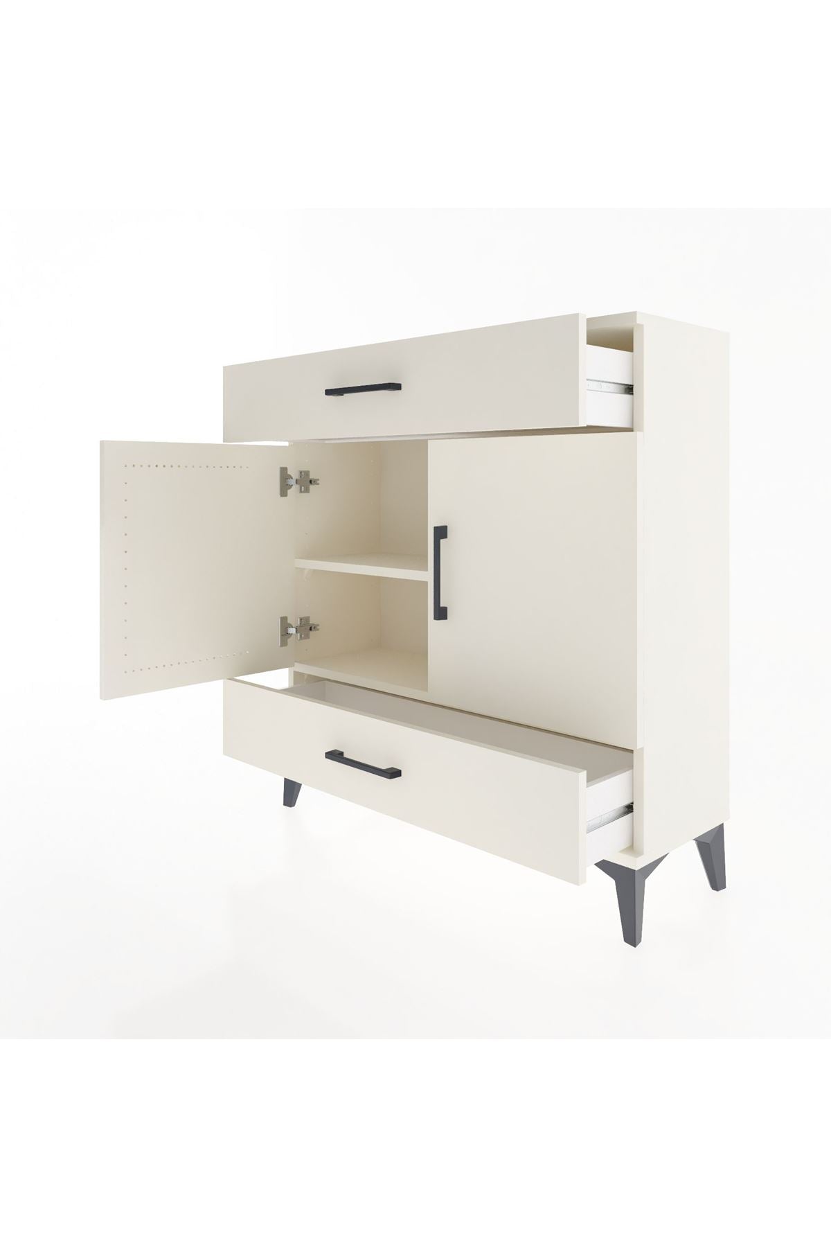 Arges Şifonyer 2 Raflı 2 Çekmeceli 2 Kapaklı 88x30x96 Aytaşı-Aytaşı