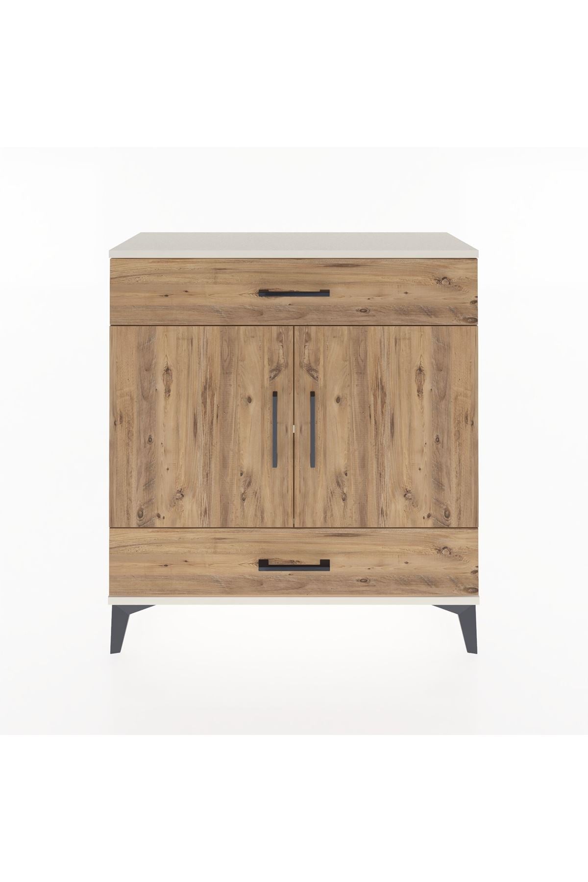 Arges Şifonyer 2 Raflı 2 Çekmeceli 2 Kapaklı 88x30x96 Aytaşı-Çam