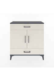 Arges Şifonyer 2 Raflı 2 Çekmeceli 2 Kapaklı 88x30x96 Antrasit-Aytaşı