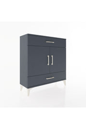 Arges Şifonyer 2 Raflı 2 Çekmeceli 2 Kapaklı 88x30x96 Antrasit-Antrasit