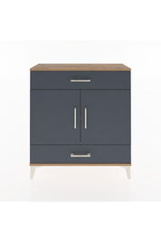 Arges Şifonyer 2 Raflı 2 Çekmeceli 2 Kapaklı 88x30x96 Çam-Antrasit