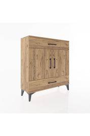 Arges Şifonyer 2 Raflı 2 Çekmeceli 2 Kapaklı 88x30x96 Çam-Çam