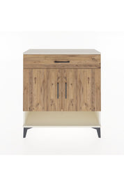 Arges Şifonyer 2 Raflı Tek Çekmeceli 2 Kapaklı 88x30x96 Aytaşı-Çam