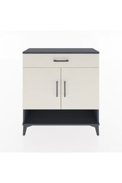 Arges Şifonyer 2 Raflı Tek Çekmeceli 2 Kapaklı 88x30x96 Antrasit-Aytaşı