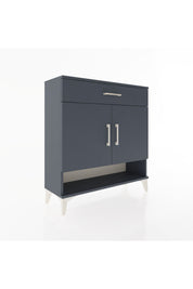 Arges Şifonyer 2 Raflı Tek Çekmeceli 2 Kapaklı 88x30x96 Antrasit-Antrasit