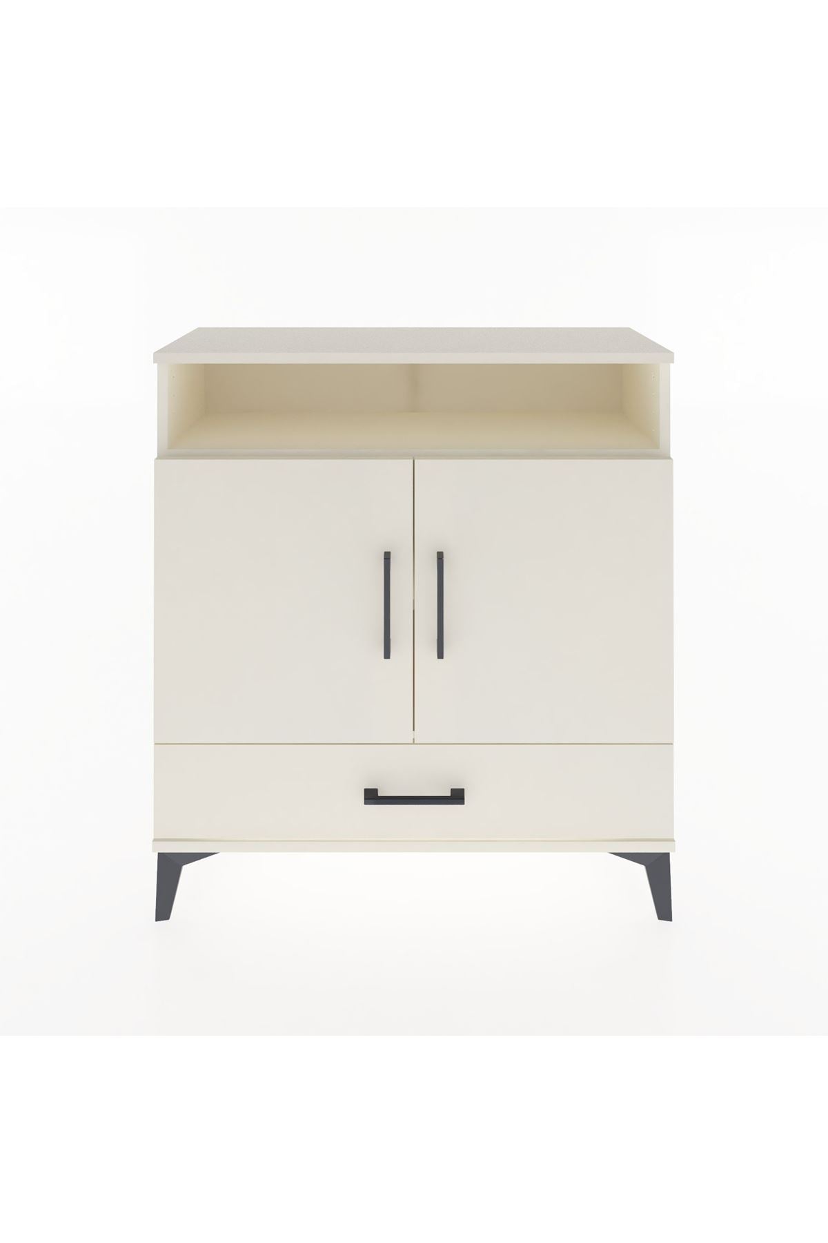 Arges Şifonyer 3 Raflı Tek Çekmeceli 2 Kapaklı 88x30x96 Aytaşı-Aytaşı