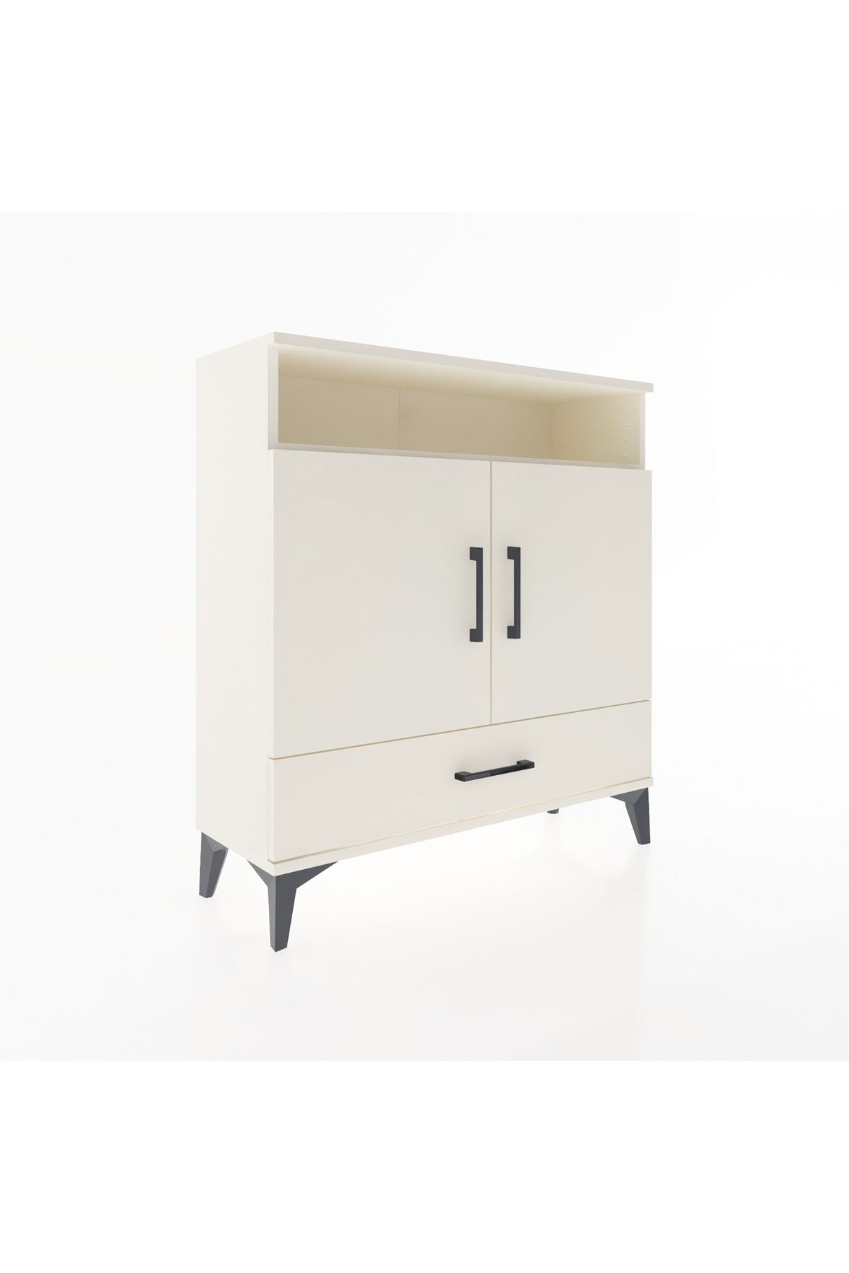 Arges Şifonyer 3 Raflı Tek Çekmeceli 2 Kapaklı 88x30x96 Aytaşı-Aytaşı