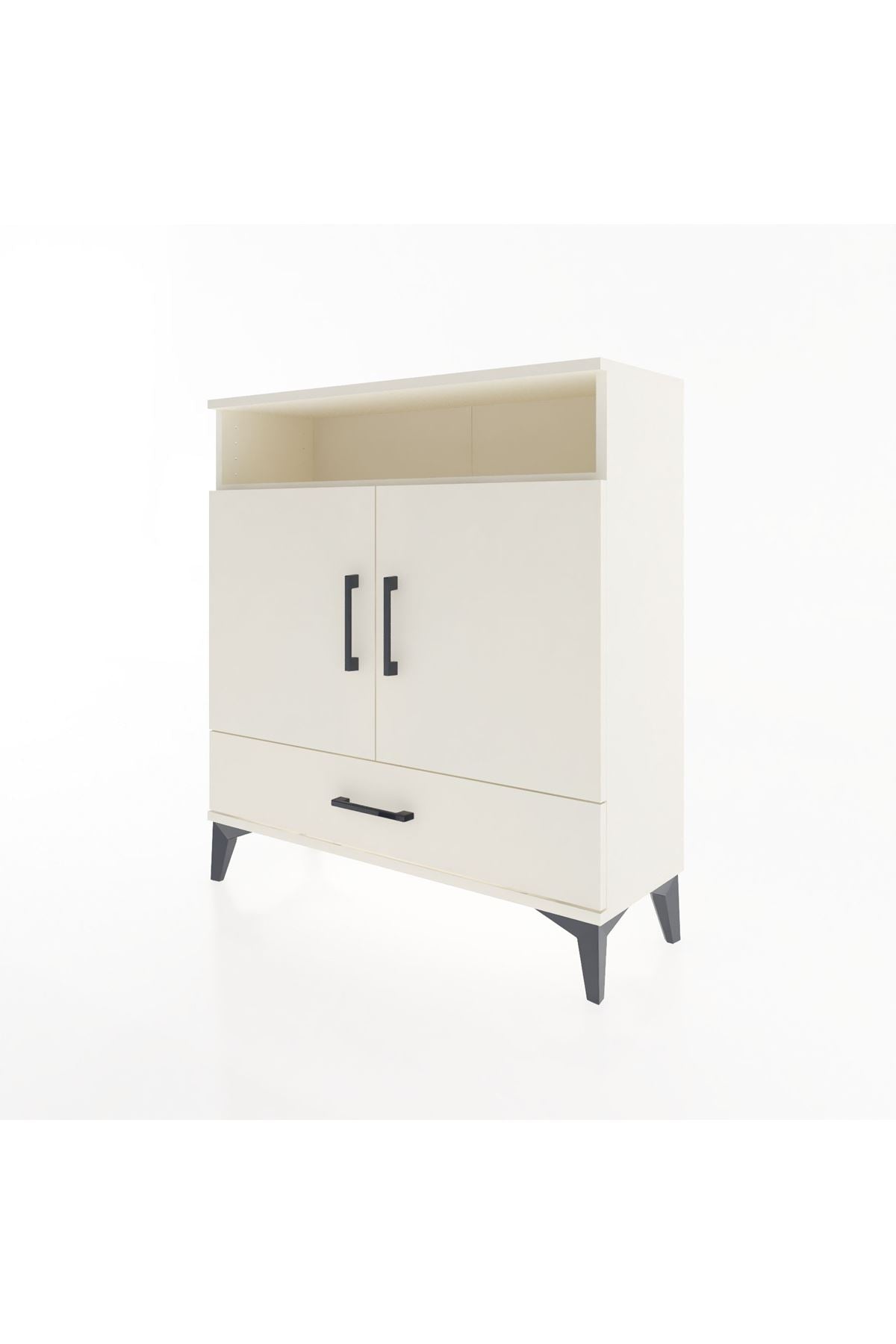 Arges Şifonyer 3 Raflı Tek Çekmeceli 2 Kapaklı 88x30x96 Aytaşı-Aytaşı