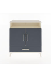 Arges Şifonyer 3 Raflı Tek Çekmeceli 2 Kapaklı 88x30x96 Aytaşı-Antrasit